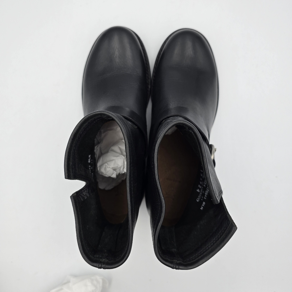 NIB Frye Veronica Flex Botties, Leather Moto Anlke Boots, Black, Women's 6 - Picture 9 of 16